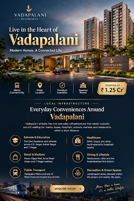 Brigade Arcot Road Vadapalani - site and neighbourhood overview